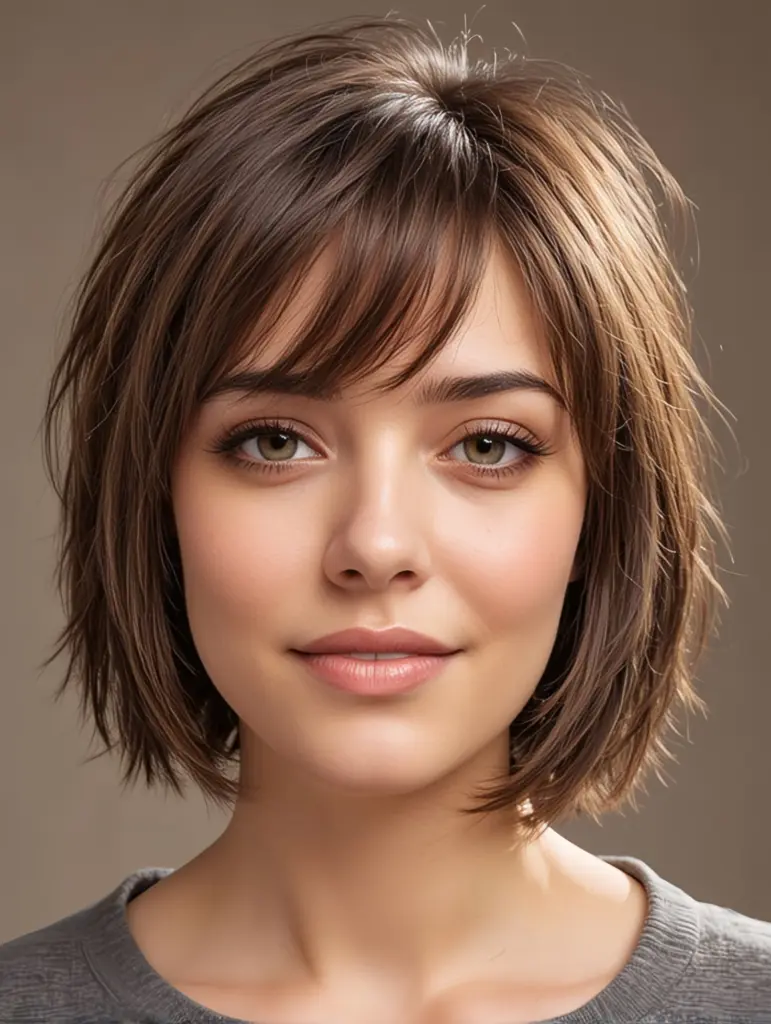 Flattering Haircuts for Women with Round Faces