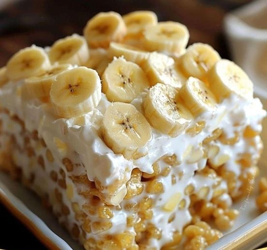 Banana Pudding Rice Krispies Treats