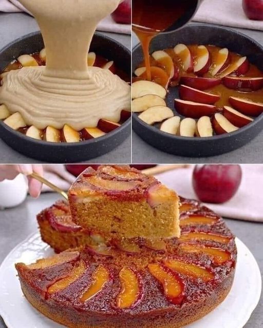 Delicious Plum Caramel Upside-Down Cake