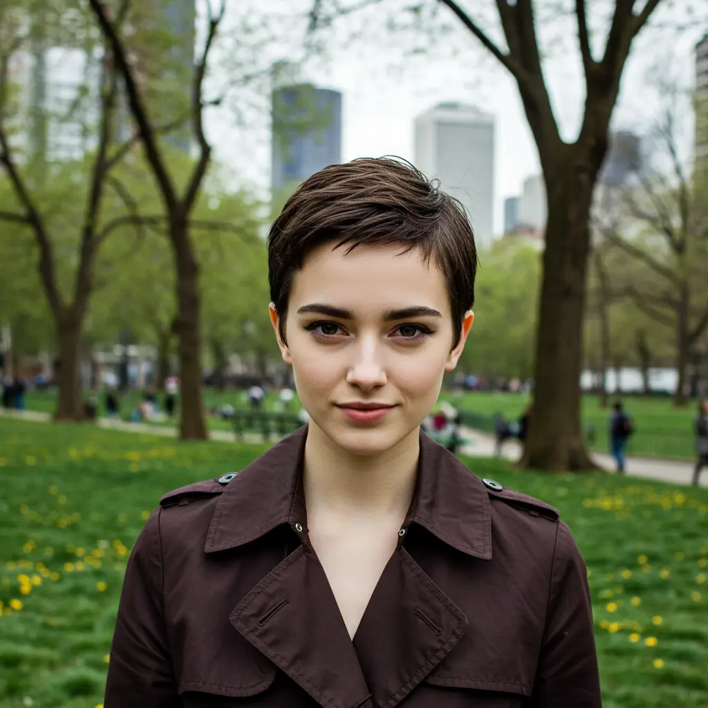 Super Short Pixie with Clean Lines