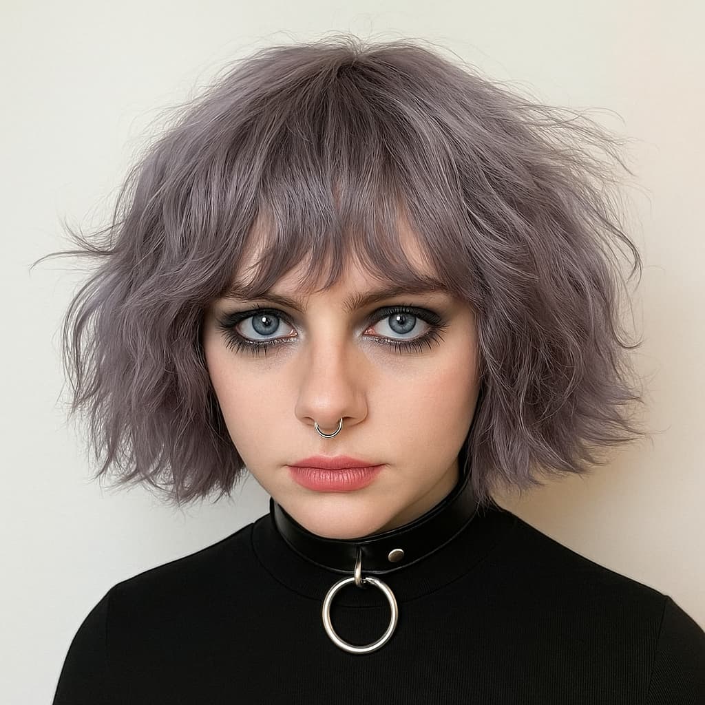 Short Punk Rock Shag Hairstyle