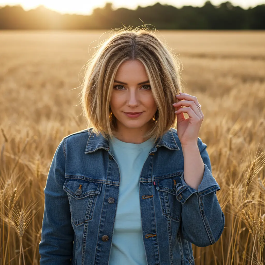 Fluffy Long Bob with Subtle Layers