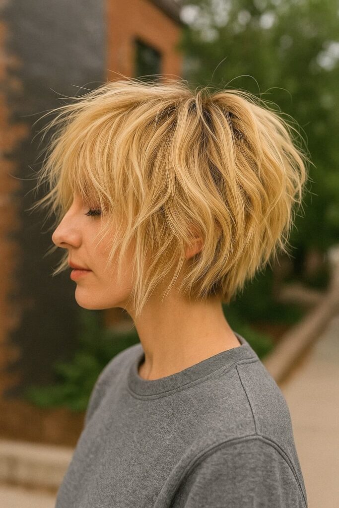 Edgy Piecey Bob Haircut
