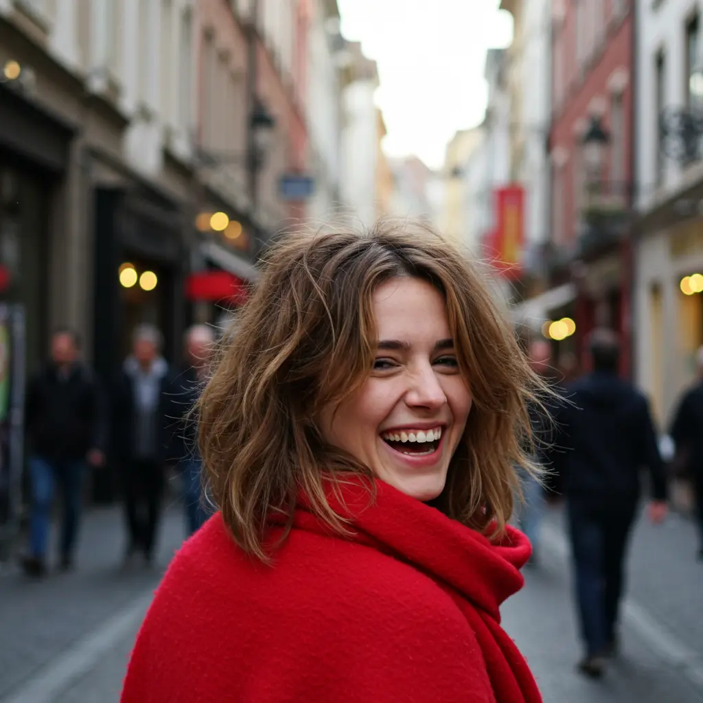 Short Messy Haircut with Tousled Layers for Thick Hair