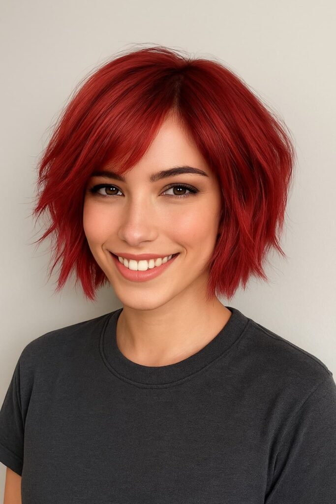 Funky Bob with Side Bangs