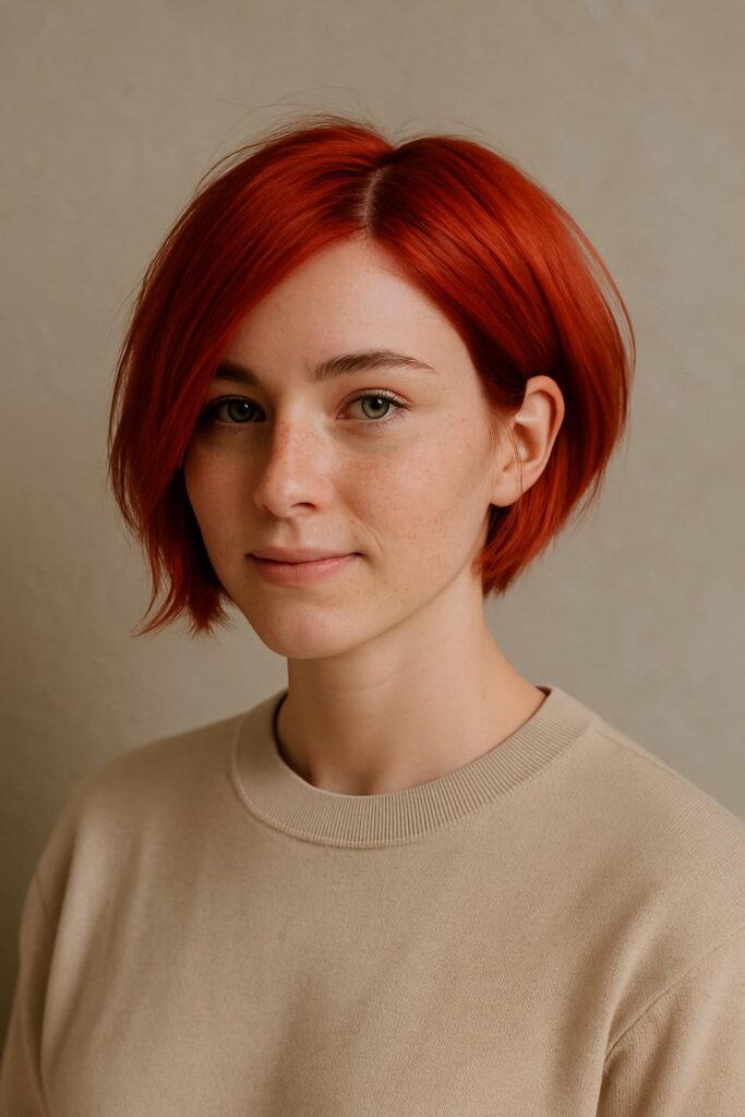 Edgy Haircut with a Side Part