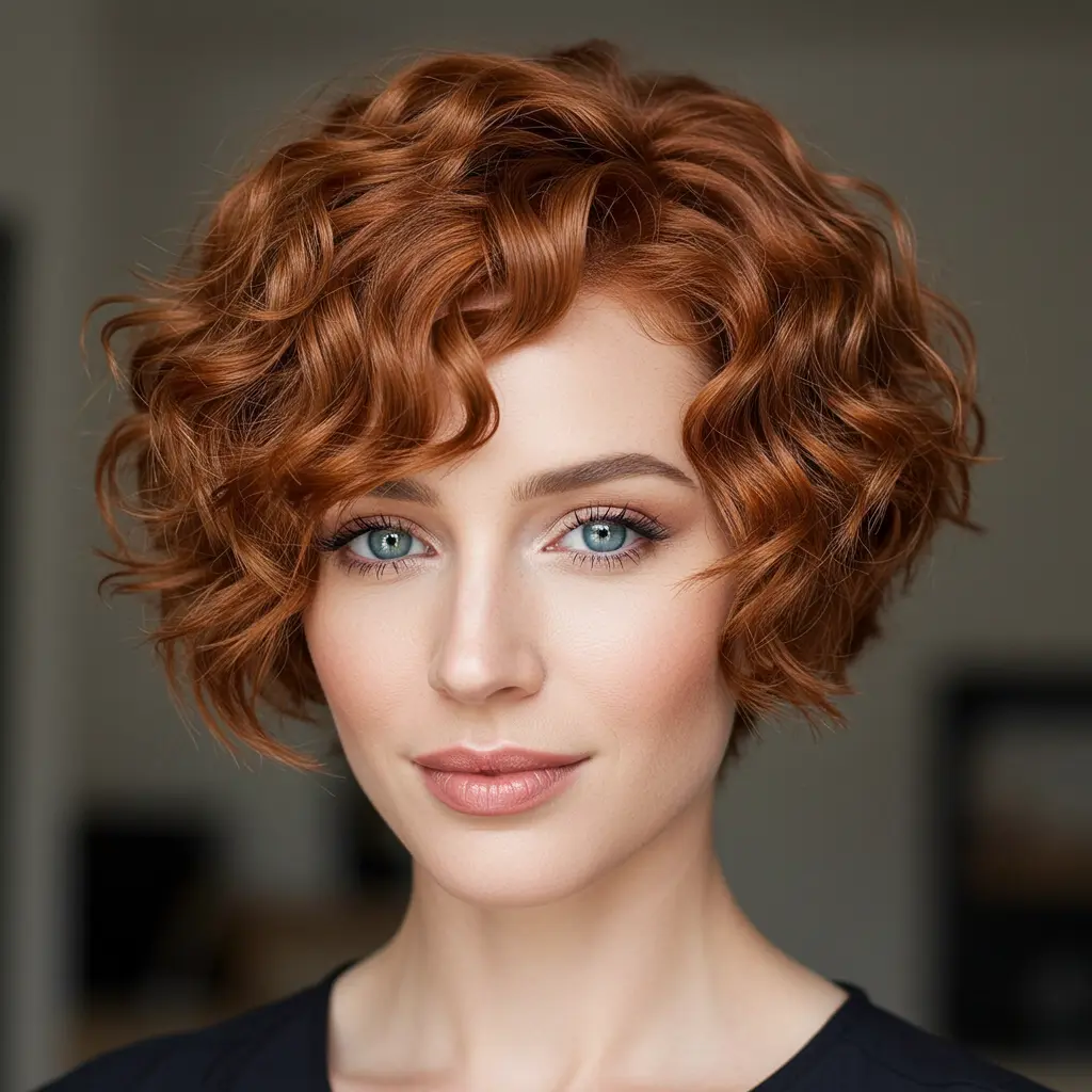 Short Bob for Curly Hair