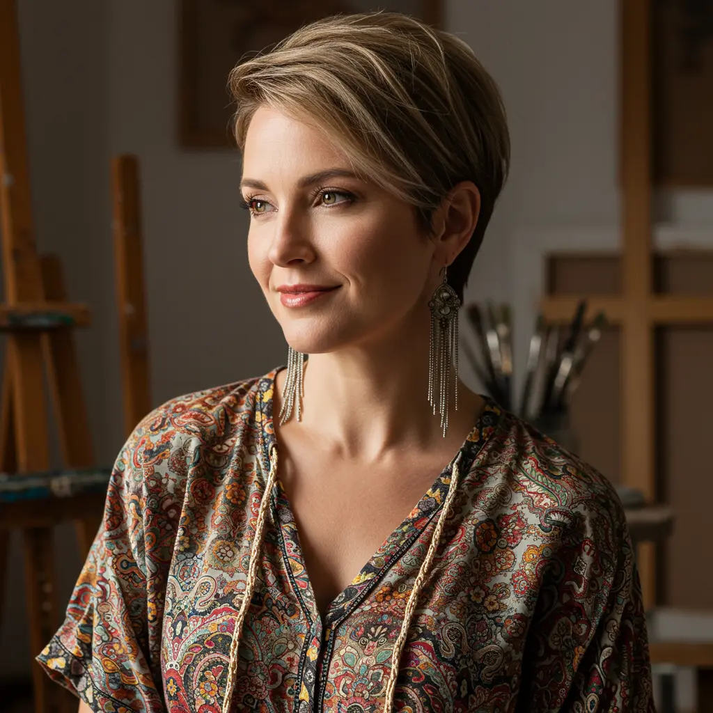 Long Pixie Haircut