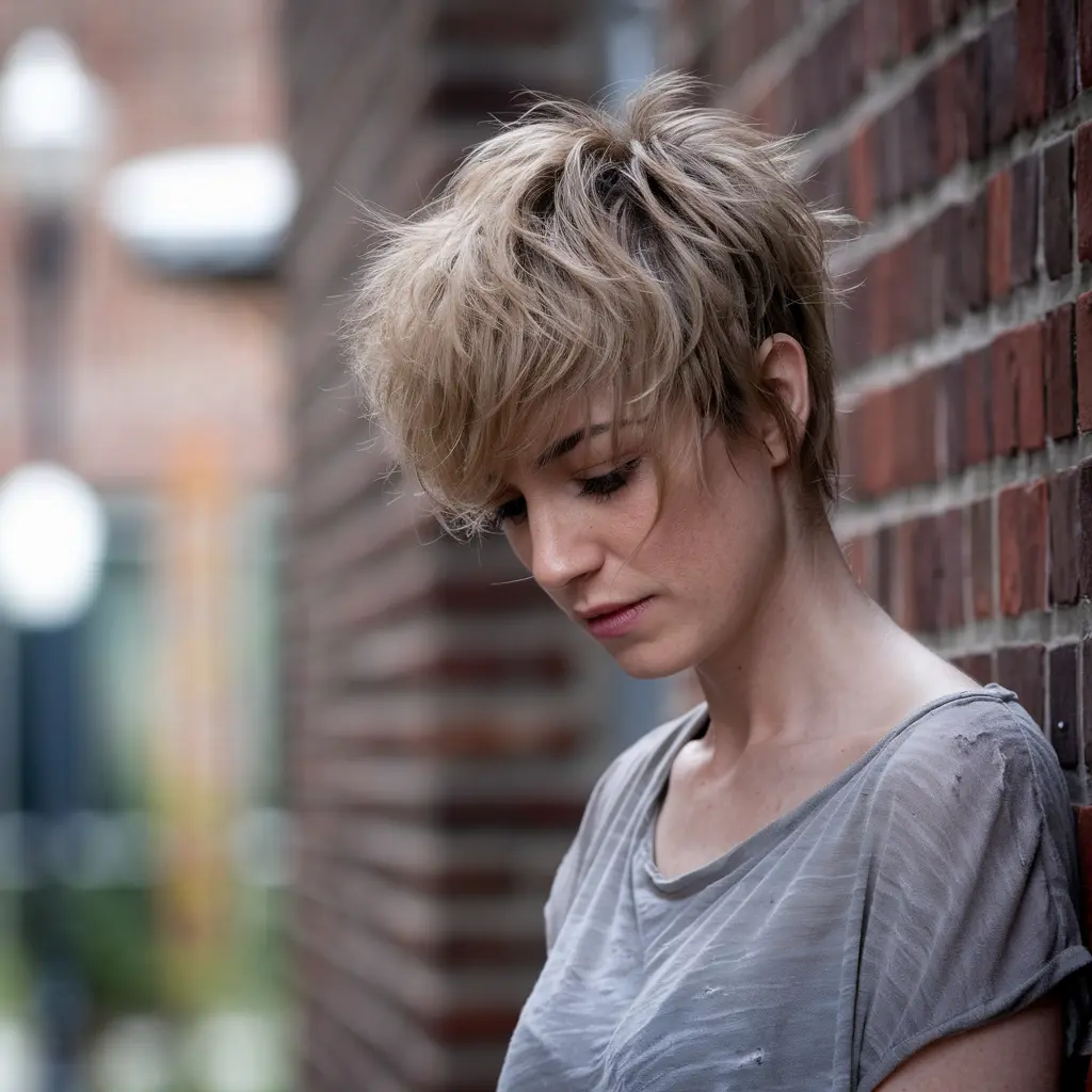 Shattered Pixie with Choppy Bangs