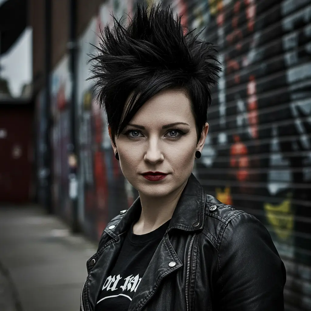 Cool Spiked Pixie