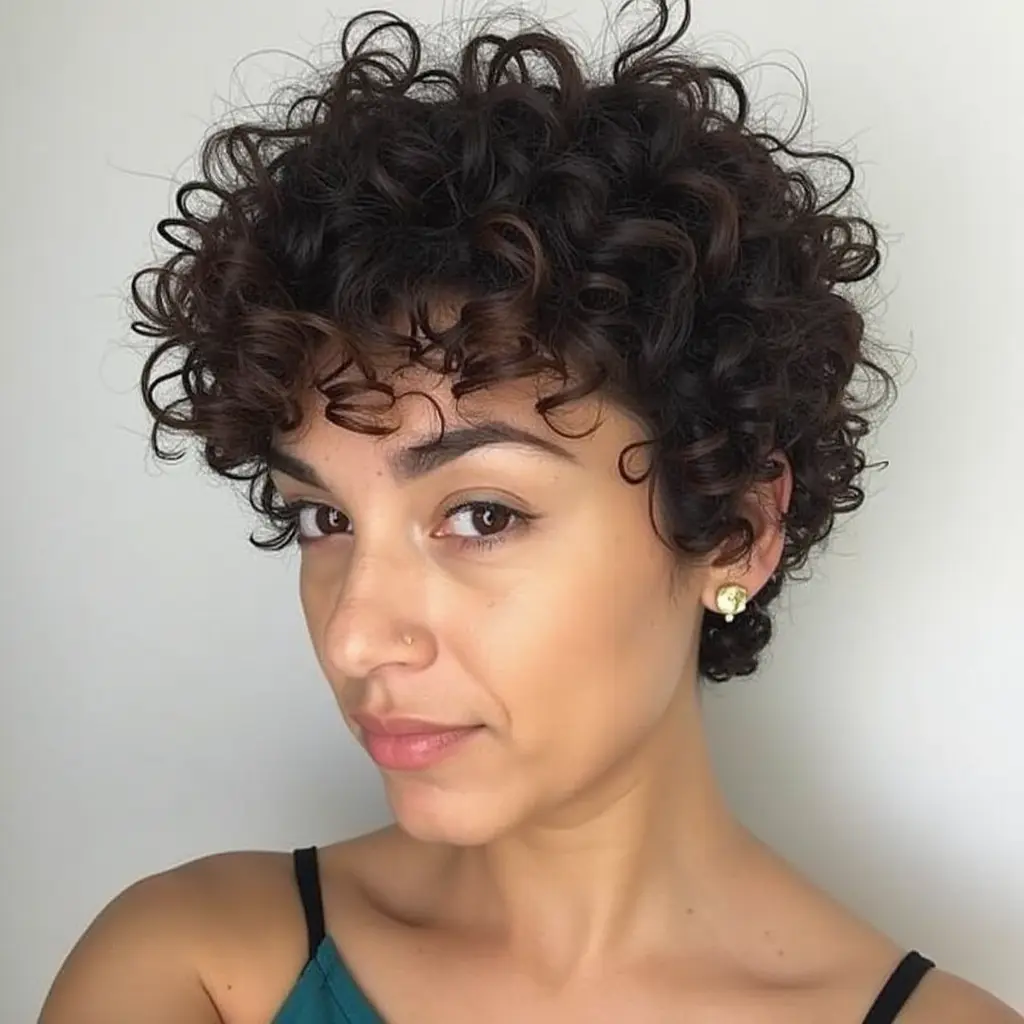 Curly Pixie for Naturally Curly Hair