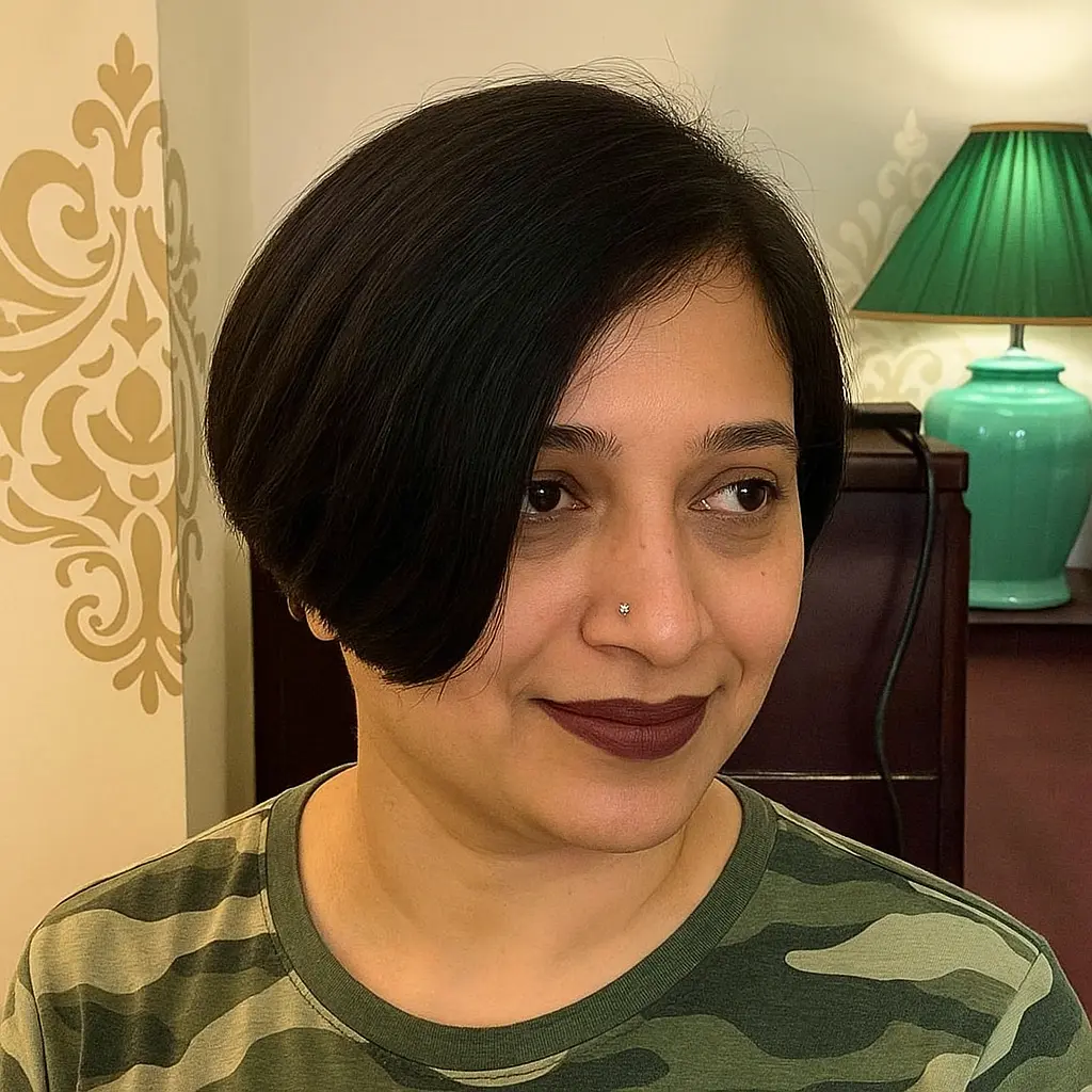 Short Inverted Asymmetrical Bob