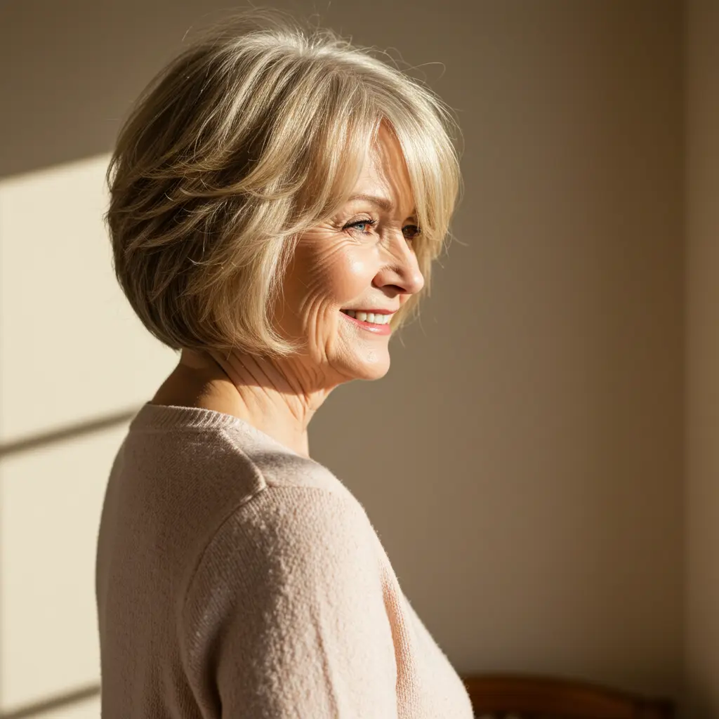 Short Layered Bob