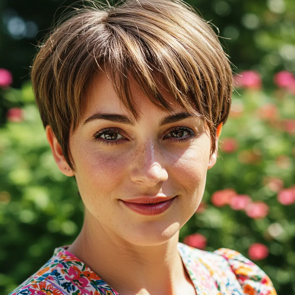 Effortless Short Layered Pixie