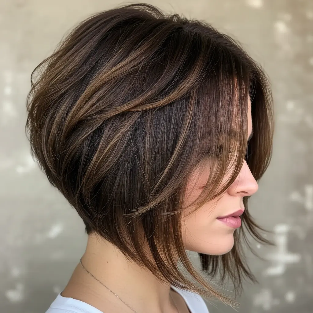 Inverted Bob for Short Thick Hair