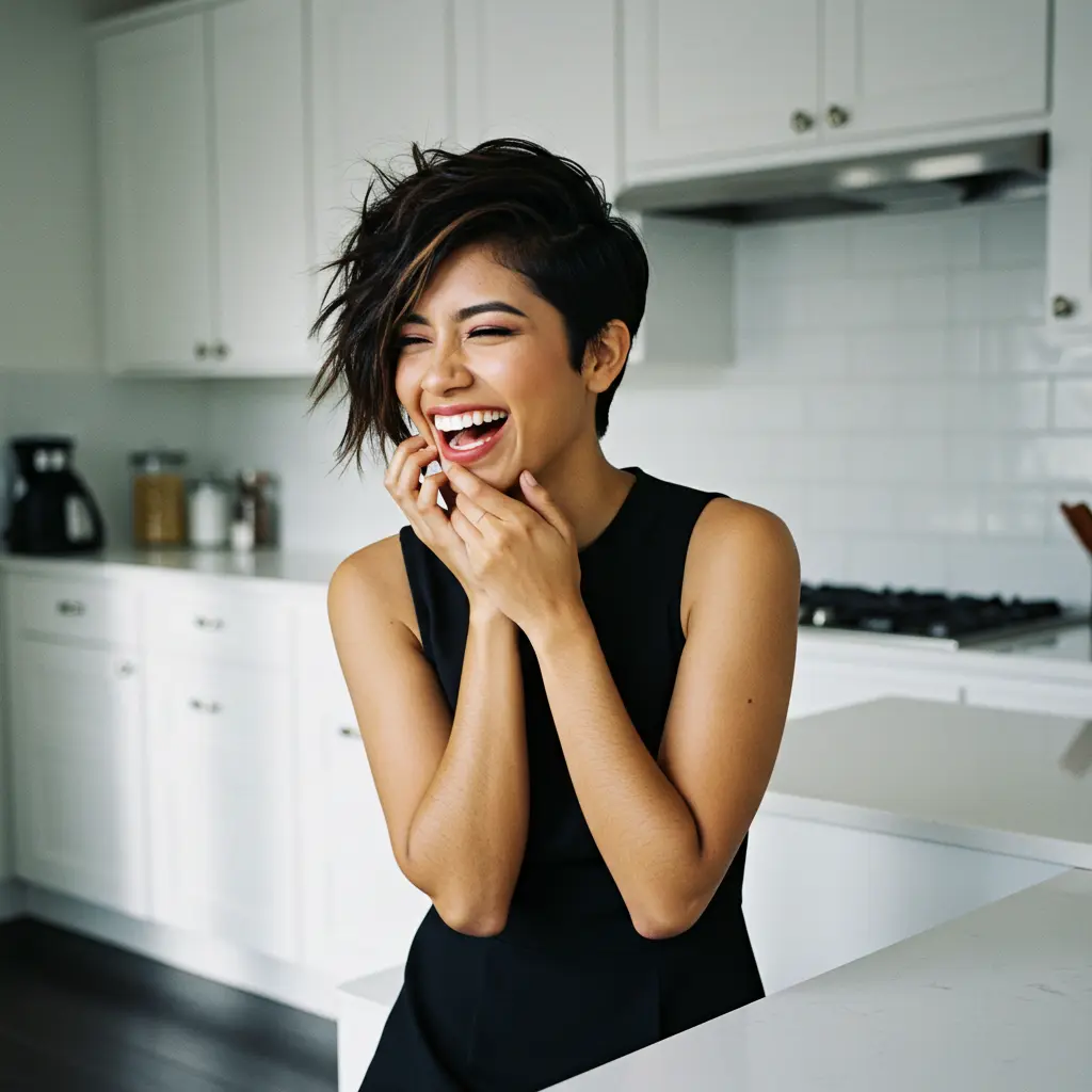 Short Asymmetrical Hairstyle