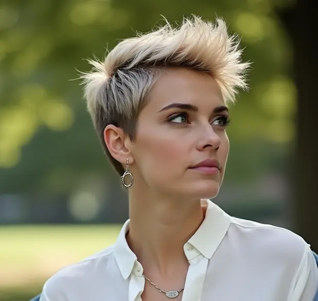 Edgy Pixie for Thin Hair
