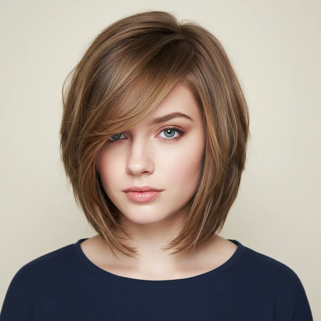 Angled Long Bob With Seamless Layers