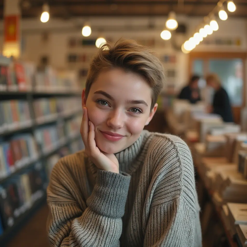 Cute Pixie for a Round Face