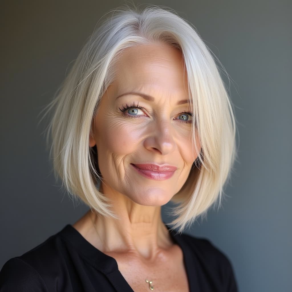 Sleek Bob for Straight Hair