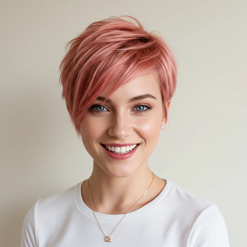 Funky Rose Gold Pixie