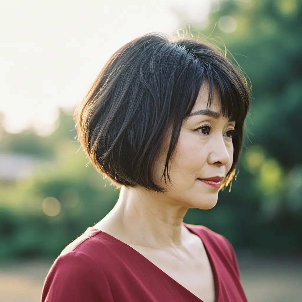 Short Angled Bob