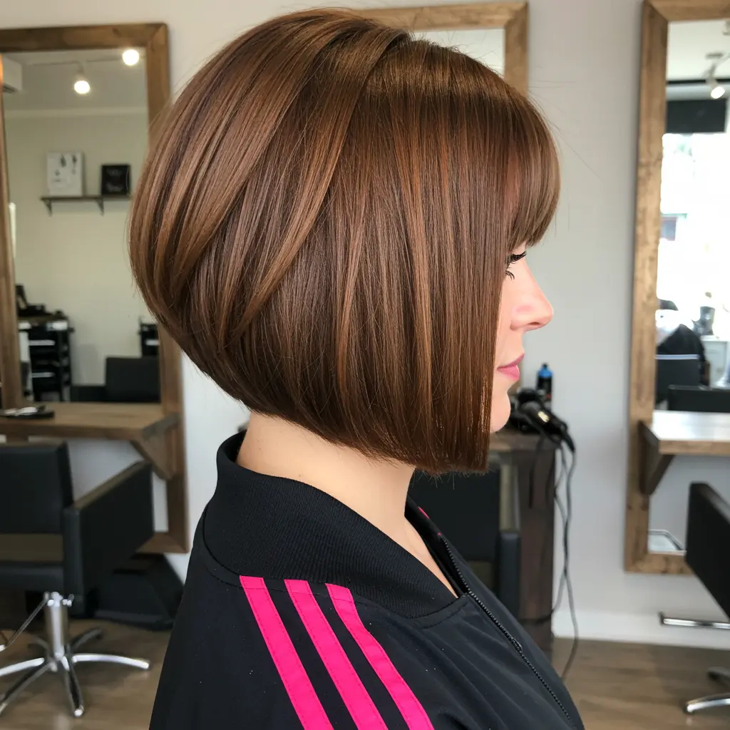 Short Bob with Brunette Tones