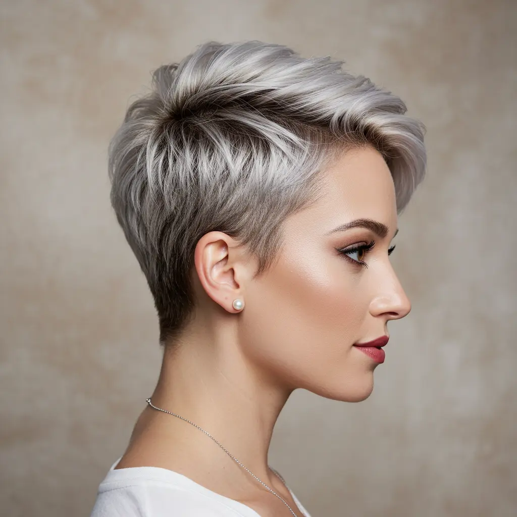 Freshly Textured Pixie with Bangs