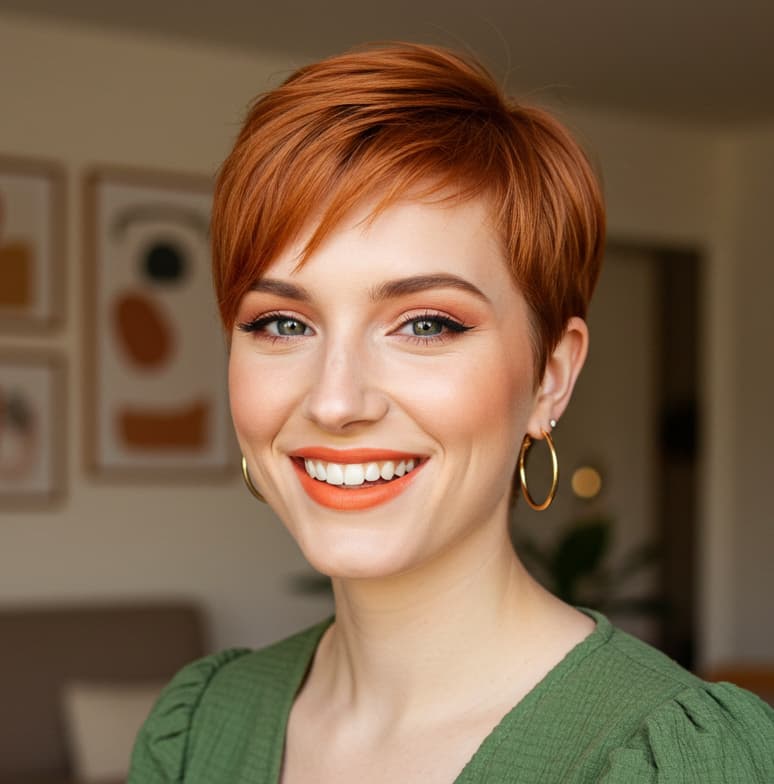 Pixie Cut Thick Hair Straight Texture