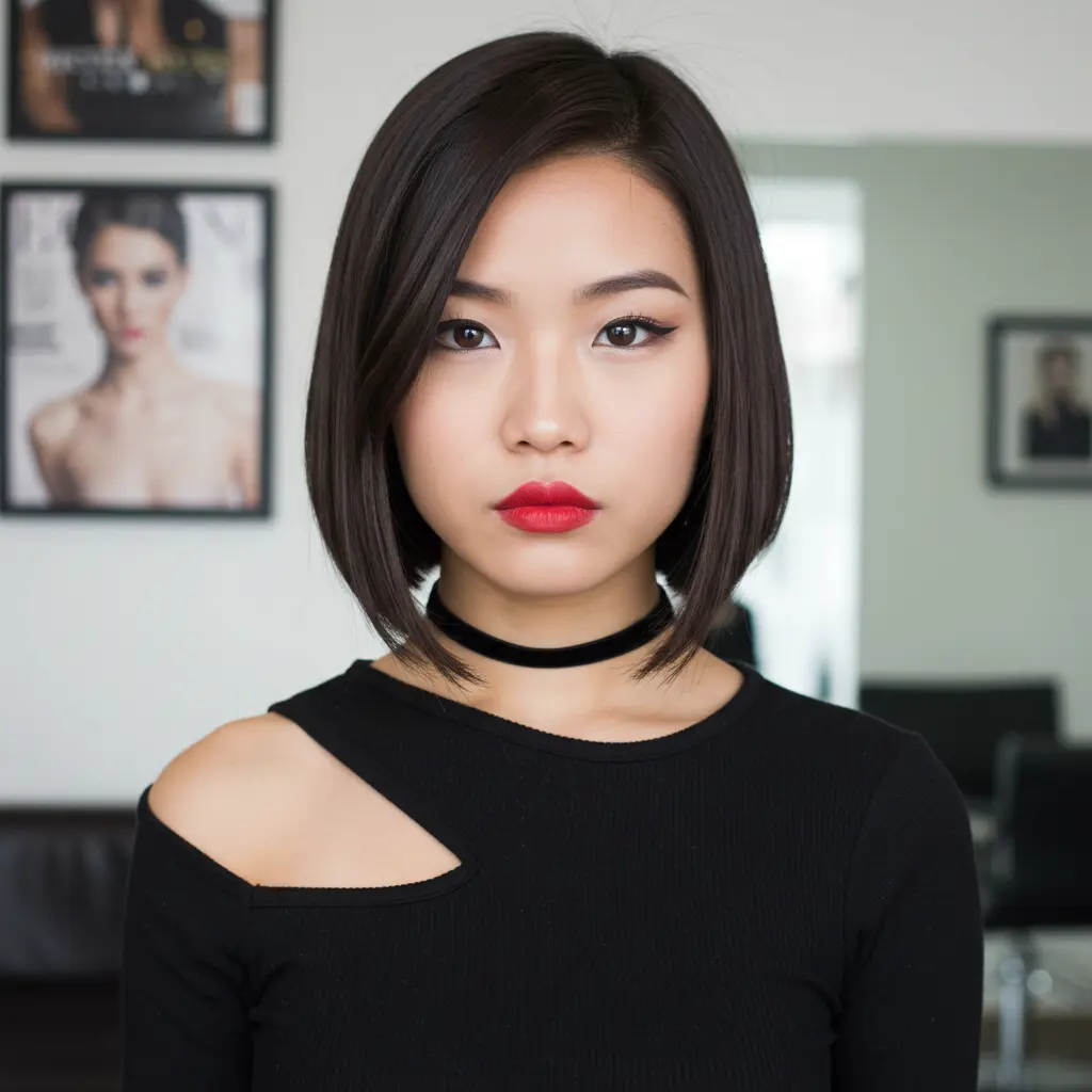 Super Sleek Uneven Bob