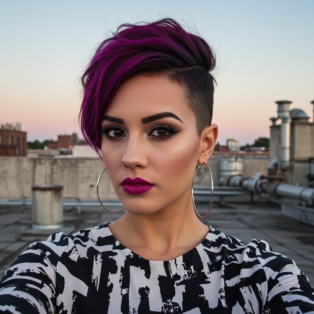 Funky Pixie Cut for Sleek Texture