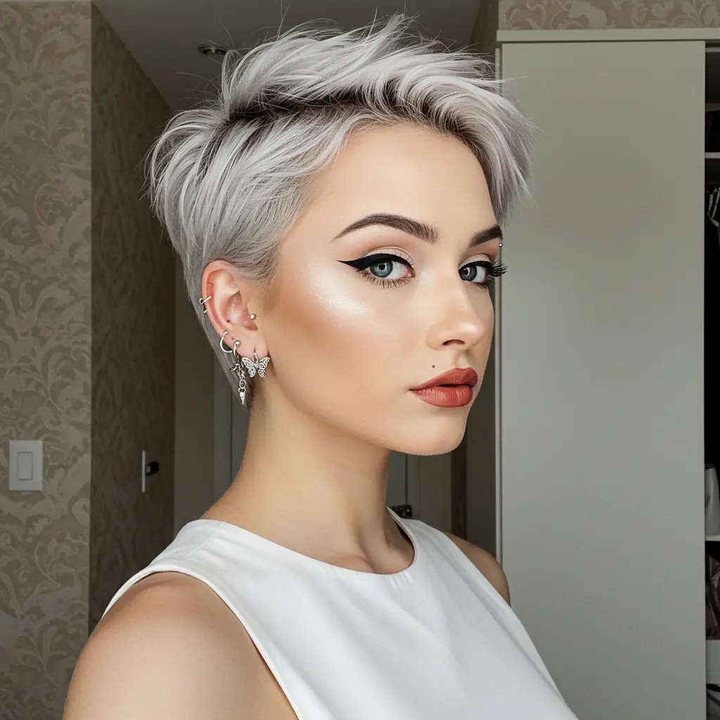 Trendy Short Pixie with Layers