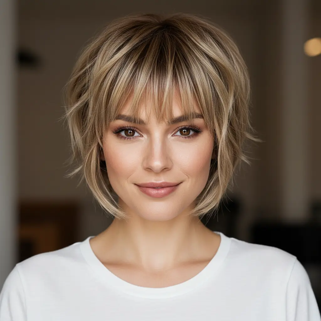 Choppy Bob Hairstyles For Fine Hair Short Styles