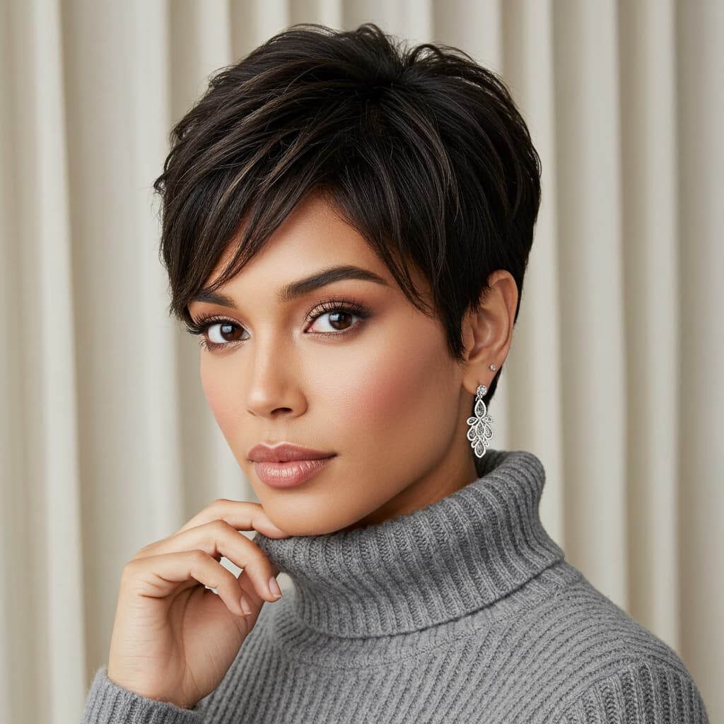 Extra Short Fluffy Pixie