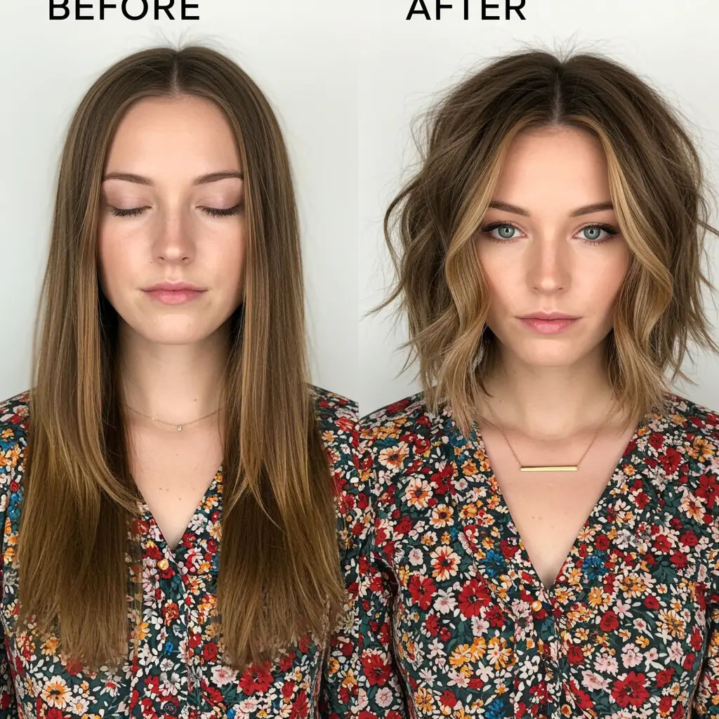 Tousled Bob with Balayage