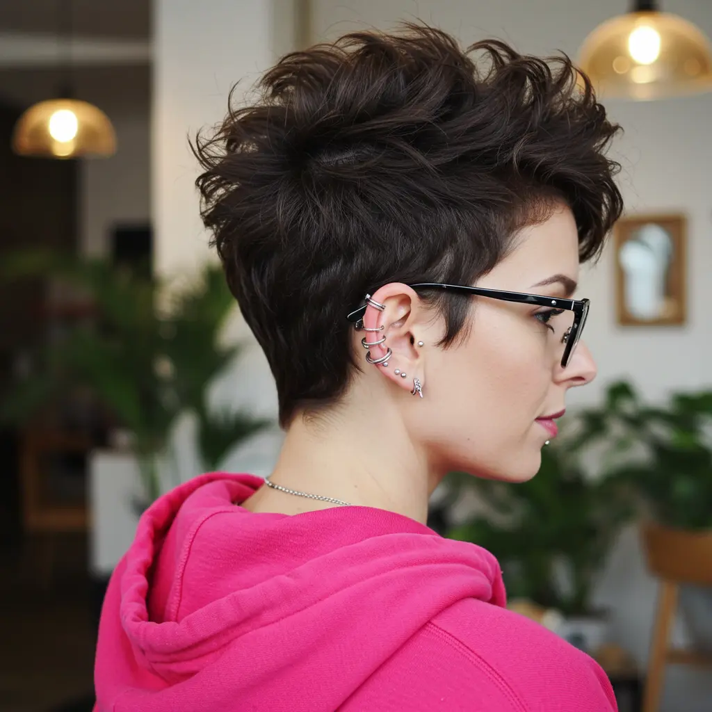 Long Layered Pixie Cut for Short Hair