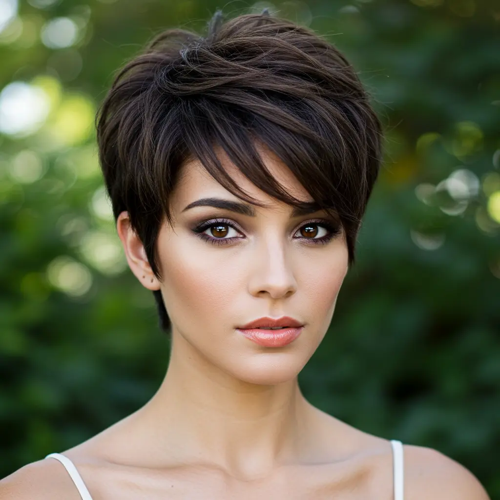 Textured Pixie for Thin Hair