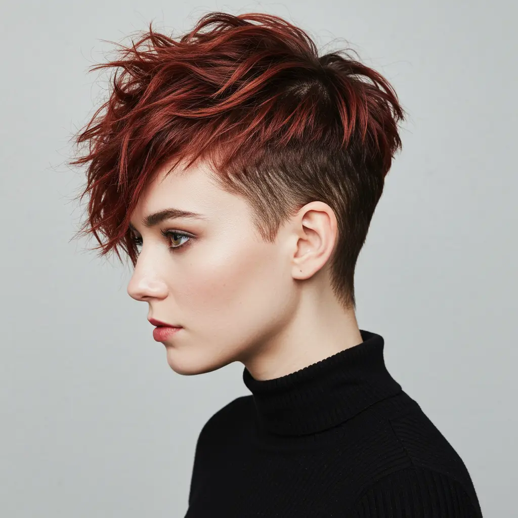 Undercut Short Hair with Texture