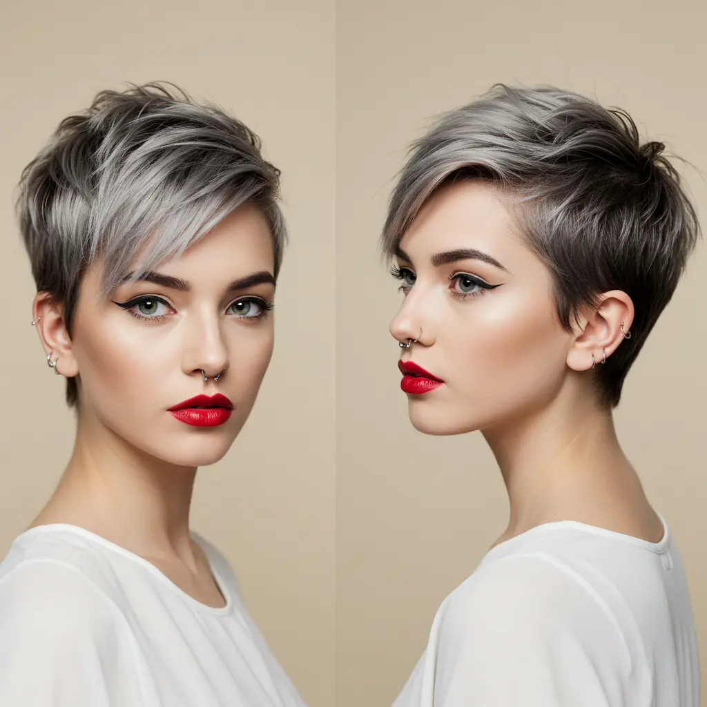 Modern Undercut Pixie for Women Over 40