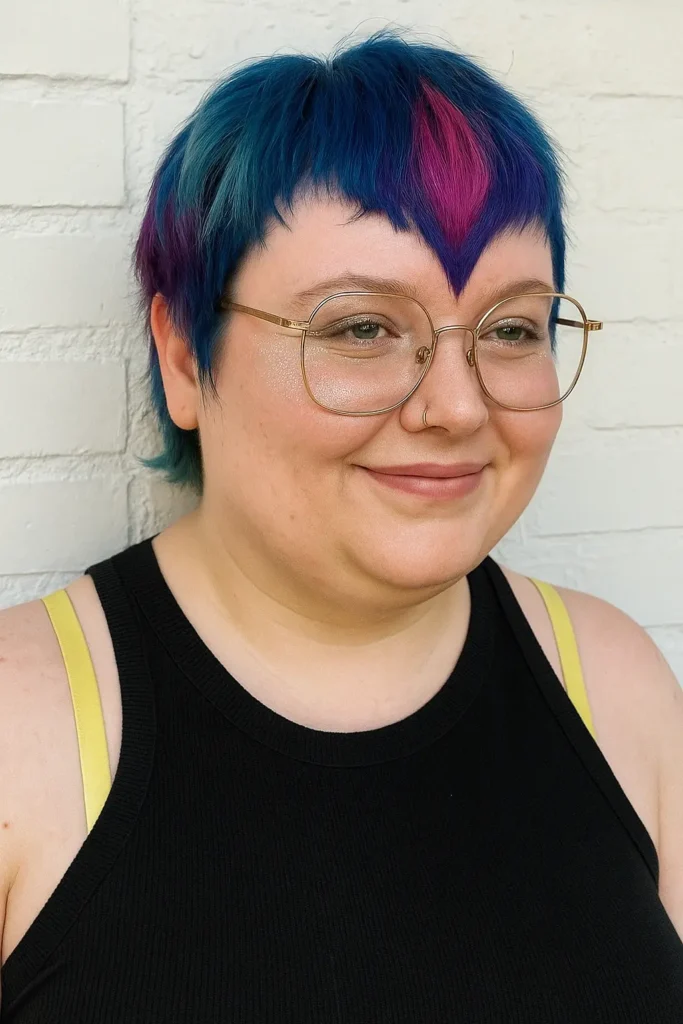 Pixie Mullet with V-Shaped Bangs