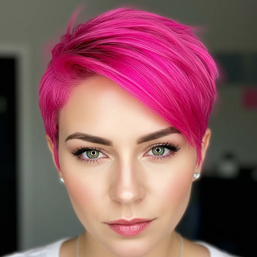 Pink Pixie Hairstyle