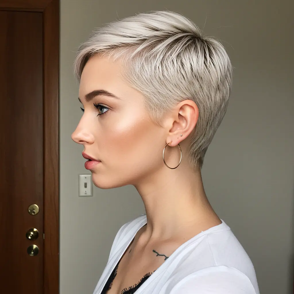 Sleek Short Tapered Pixie