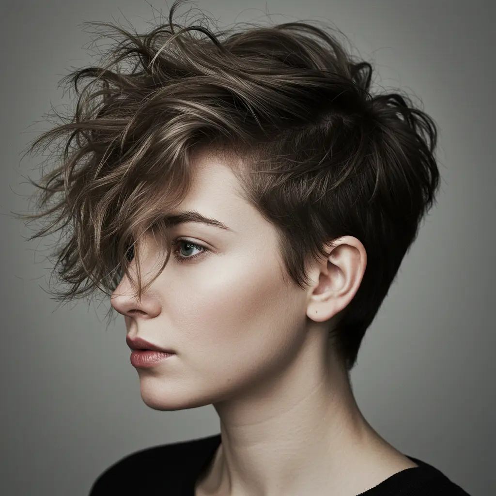 Wavy Androgynous Pixie