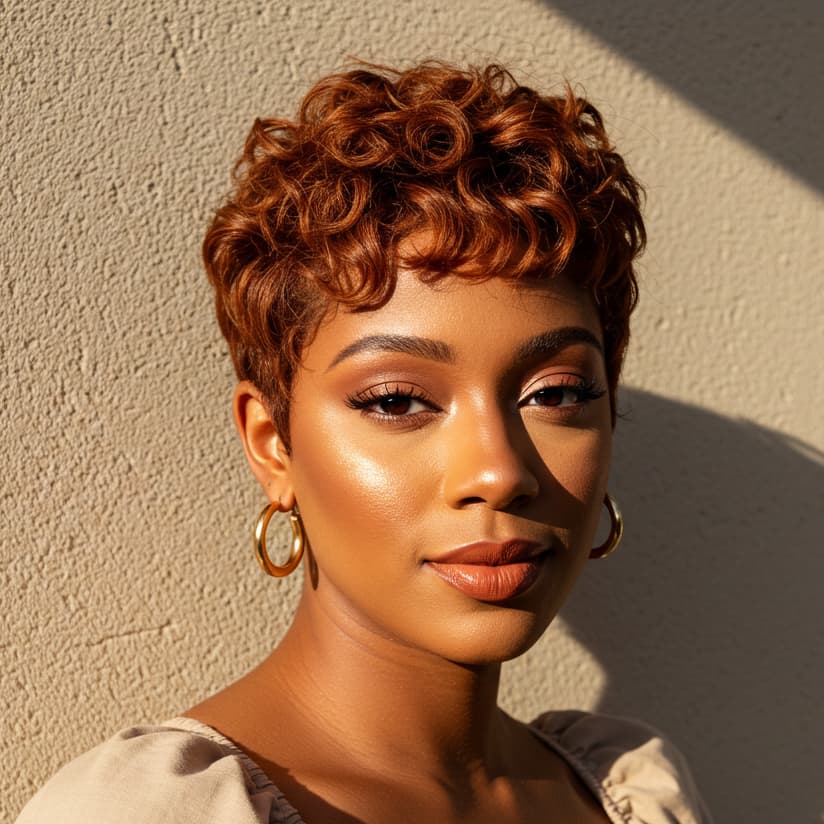 Pixie Cut Round Face Shape