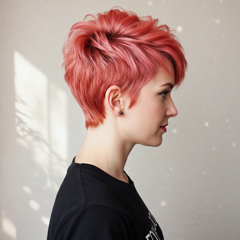 Funky Rose Gold Pixie