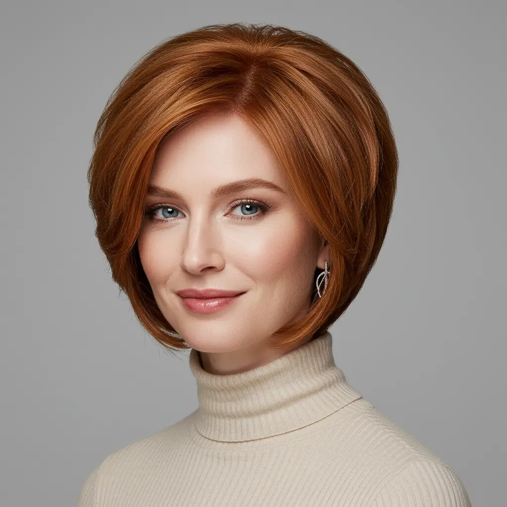 Short Stacked Bob Haircut For Fine Hair