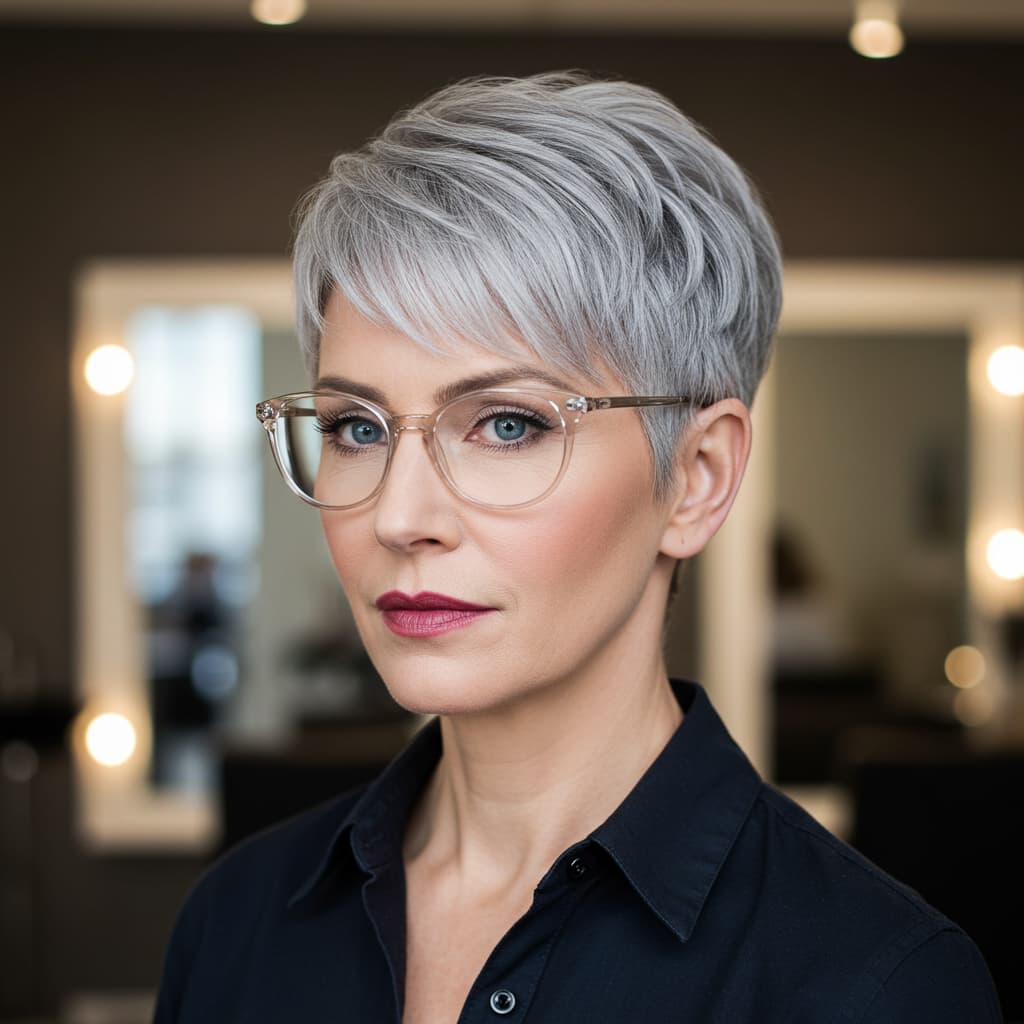 Very Short Straight Hair Pixie