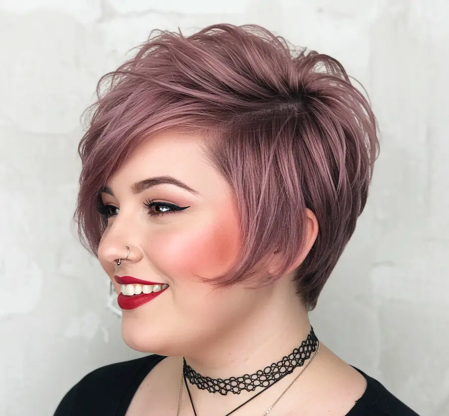 Trendy Short Pixie Bob with Long Layers