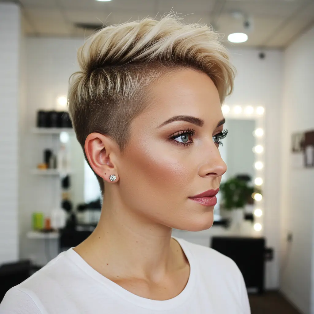 Comb-Over Taper Pixie Cut