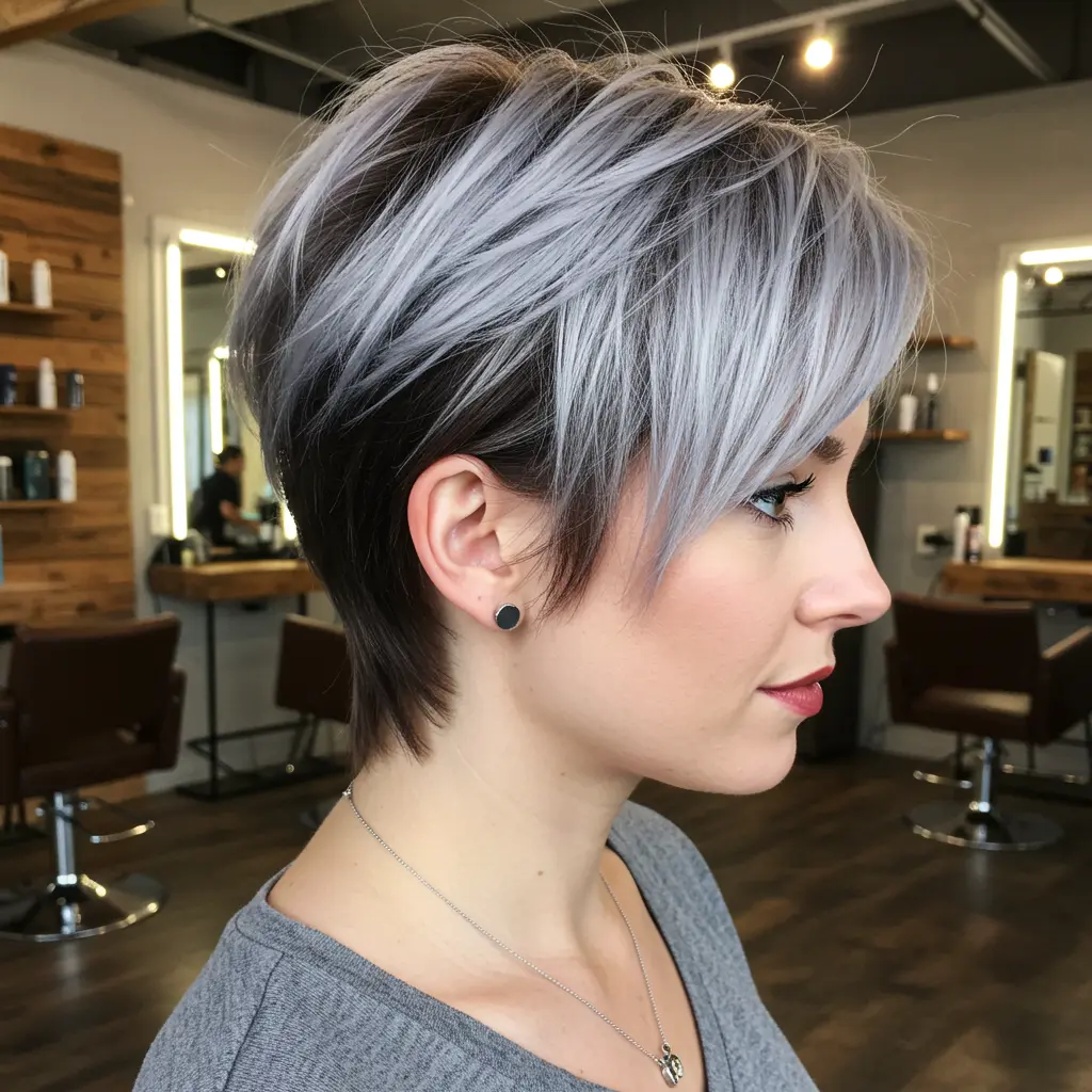 Short Layered Blonde Pixie
